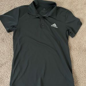 Mens adidas climalite polo golf shirt small.  Dark gray new without tags. 
Small